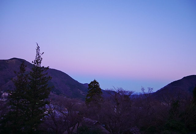 別邸今宵 湯船からの眺め